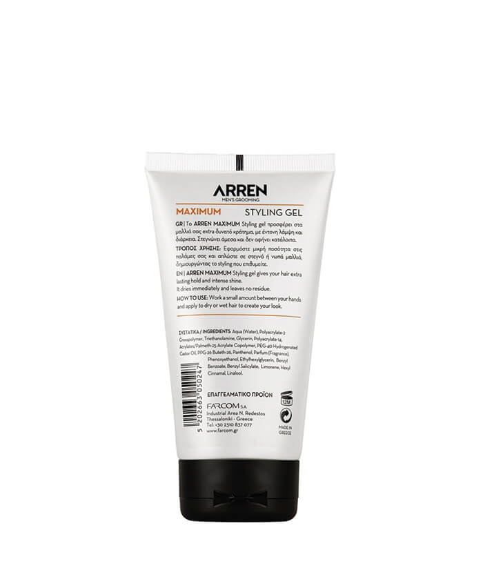 ARREN Styling Gel Maximum Hold, 150 ml